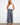 Indigo pants featuring a wide leg fit and button front, crafted from stretch linen for comfort by Charlie B.