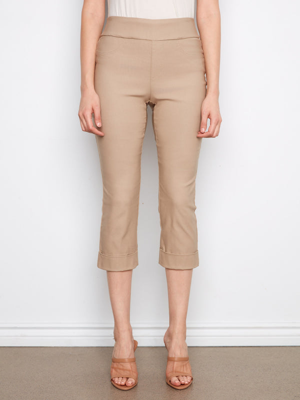 Enjoy the capri length style that offers both comfort and elegance, making these pants a versatile choice by Charlie B.