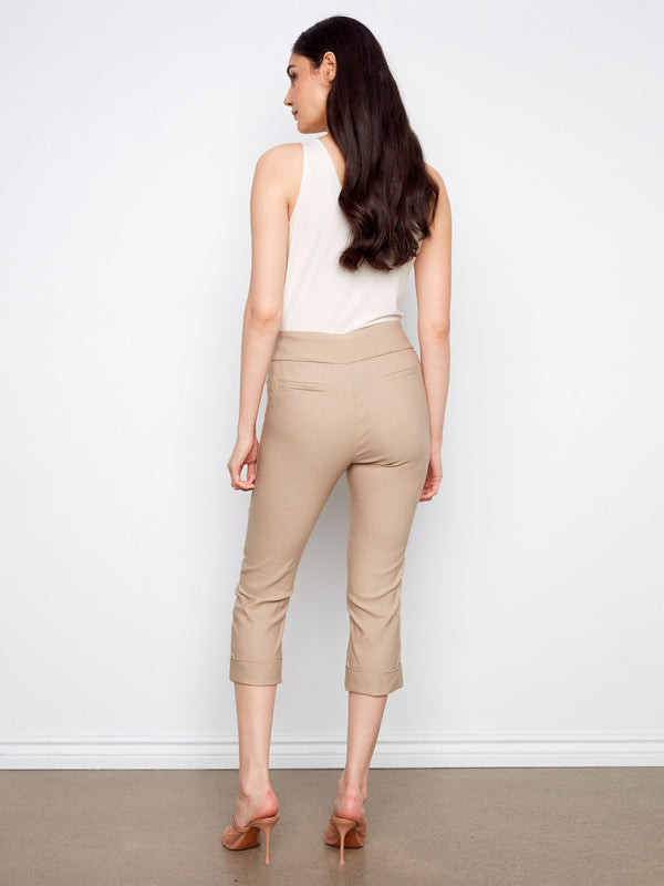 Designed with regular rise, these pants offer classic style and ease of wear. A timeless piece crafted by Charlie B.