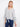 Striped blouse with beautiful embroidered sleeve details for a unique touch by Charlie B.