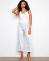 These cropped flare pants feature a flattering regular rise and stylish front patch pockets, perfect for any casual outing by Charlie B.