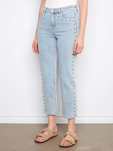 With a regular rise fit, these jeans offer both style and comfort for daily wear. By Charlie B.
