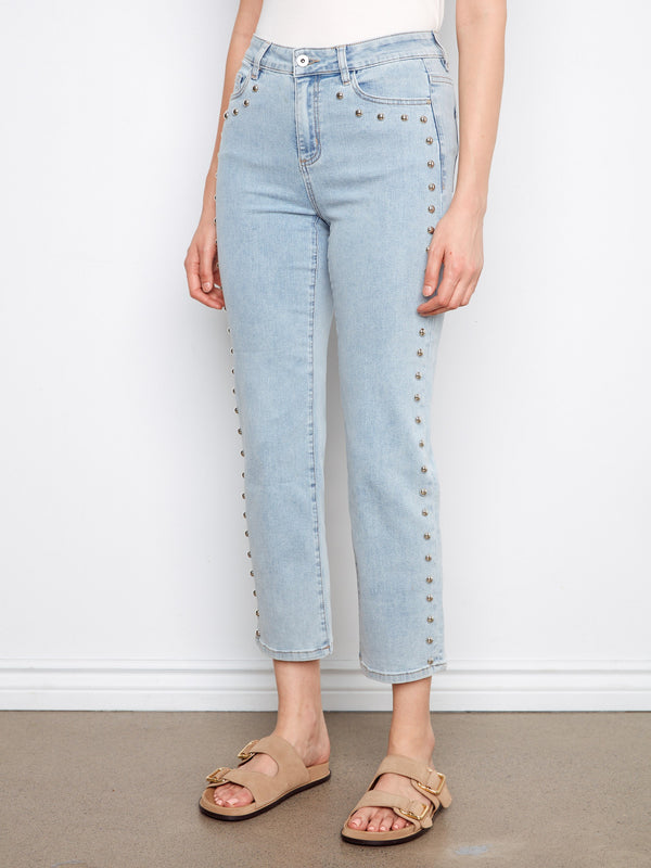 With a regular rise fit, these jeans offer both style and comfort for daily wear. By Charlie B.