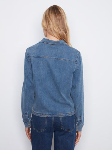 Designed with adjustable button cuffs, this denim piece offers both style and practicality for everyday wear. A timeless choice by Charlie B.