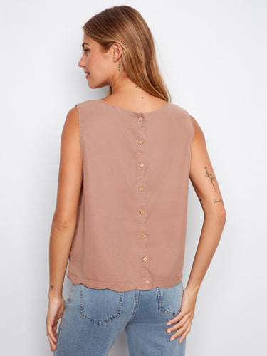 Elegant design showcasing decorative back buttons, adding a unique touch to this versatile piece by Charlie B.