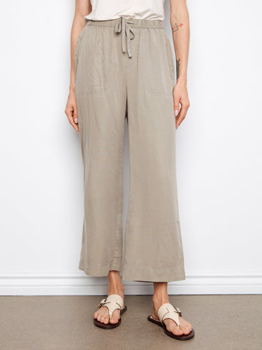 Cropped length trousers offering a modern look and comfortable wear for any occasion. By Charlie B.