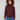 Heather Cabernet sweater featuring a stylish cowl neck with drawstring detail, perfect for cozy days by Charlie B.
