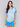 Azure top with a crew neck and relaxed fit by Charlie B.
