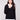 Black sweater featuring long sleeves and a chic layered design by Charlie B.