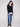 Elegant black sweater with side slits for added style by Charlie B.