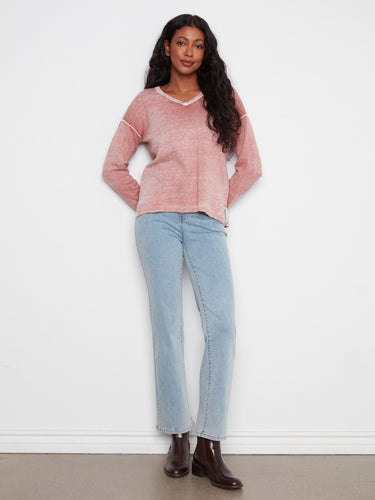Truffle sweater with elegant drop shoulders that add a relaxed and stylish touch to your look by Charlie B.