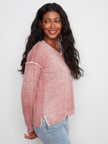 Storm sweater crafted from a soft cotton-blend knit, ensuring comfort and style for any occasion by Charlie B.