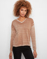 Cozy cotton-blend knit sweater with a flattering V-neckline, perfect for casual outings. By Charlie B.