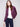 Berry faux leather jacket featuring a chic hook-and-eye closure by Charlie B.