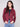 Chic faux suede jacket in cabernet with a stylish lapel notch collar for added flair by Charlie B.