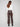 Crafted from stretch wax twill fabric, these mocha pants ensure comfort and a sleek appearance by Charlie B.