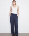 Cotton blend pants with wide leg design, offering a stylish and comfortable fit for everyday wear. By Charlie B.