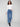 Regular rise blue jeans with an embossed heart pattern, combining elegance with everyday wearability by Charlie B.