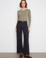 These jeans feature an extra-wide leg design, offering a chic and modern look by Charlie B.