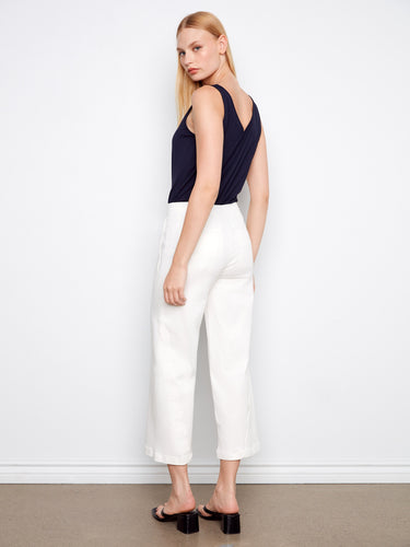 With a regular rise fit, these versatile pants provide a flattering silhouette for everyday wear. By Charlie B.