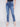 Charlie B Bootcut Jeans with Asymmetrical Hem - Medium Blue - Image 2