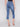 Charlie B Cropped Bootcut Jeans with Asymmetrical Hem - Medium Blue - Image 3
