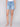 Charlie B Cuffed Hem Denim Shorts - Light Blue - Image 3