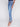 Charlie B Embroidered Bootcut Jeans with Front Slits - Medium Blue - Image 3
