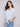 Charlie B Embroidered Front Tie Cotton Blouse - Sky - Image 6