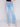 Charlie B Flare Jeans with Decorative Buttons - Light Blue - Image 6
