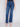 Charlie B Flare Jeans with Decorative Buttons - Indigo - Image 2