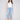 Charlie B Cropped Jeans with Embroidered Cuff - Light Blue - Image 1
