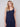Charlie B Long Sleeveless Cotton Eyelet Dress - Navy - Image 3
