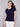 Charlie B Organic Cotton Slub Knit T-Shirt - Navy - Image 5