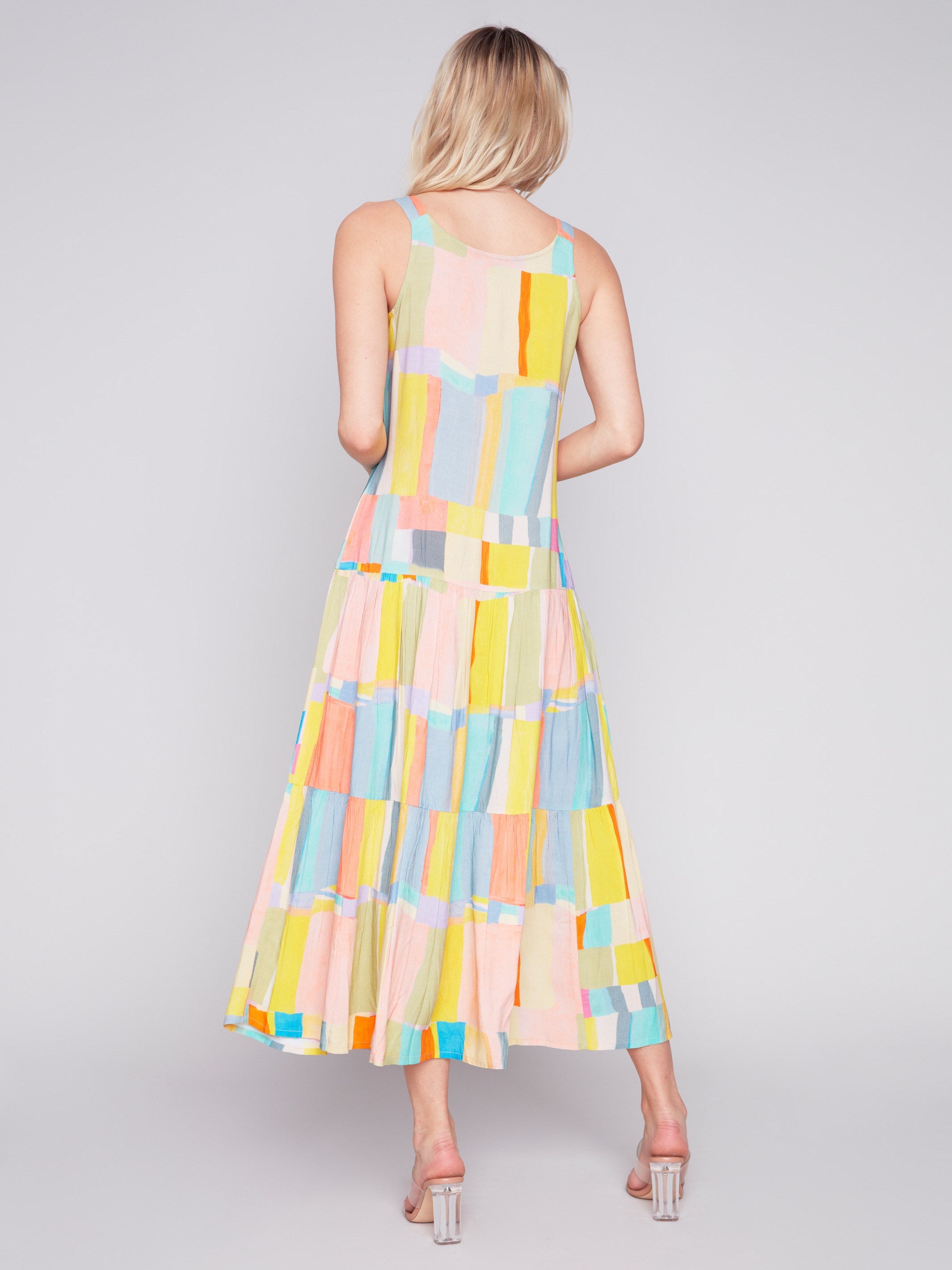 Charlie B Printed Tiered Maxi Dress - Mosaic - Image 2