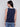 Charlie B Sleeveless Knit Top with Crochet Detail - Navy - Image 2