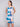 Sleeveless Printed Linen Dress - Abstract