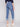 Charlie B Straight Leg Jeans with Folded Cuff - Medium Blue - Image 3