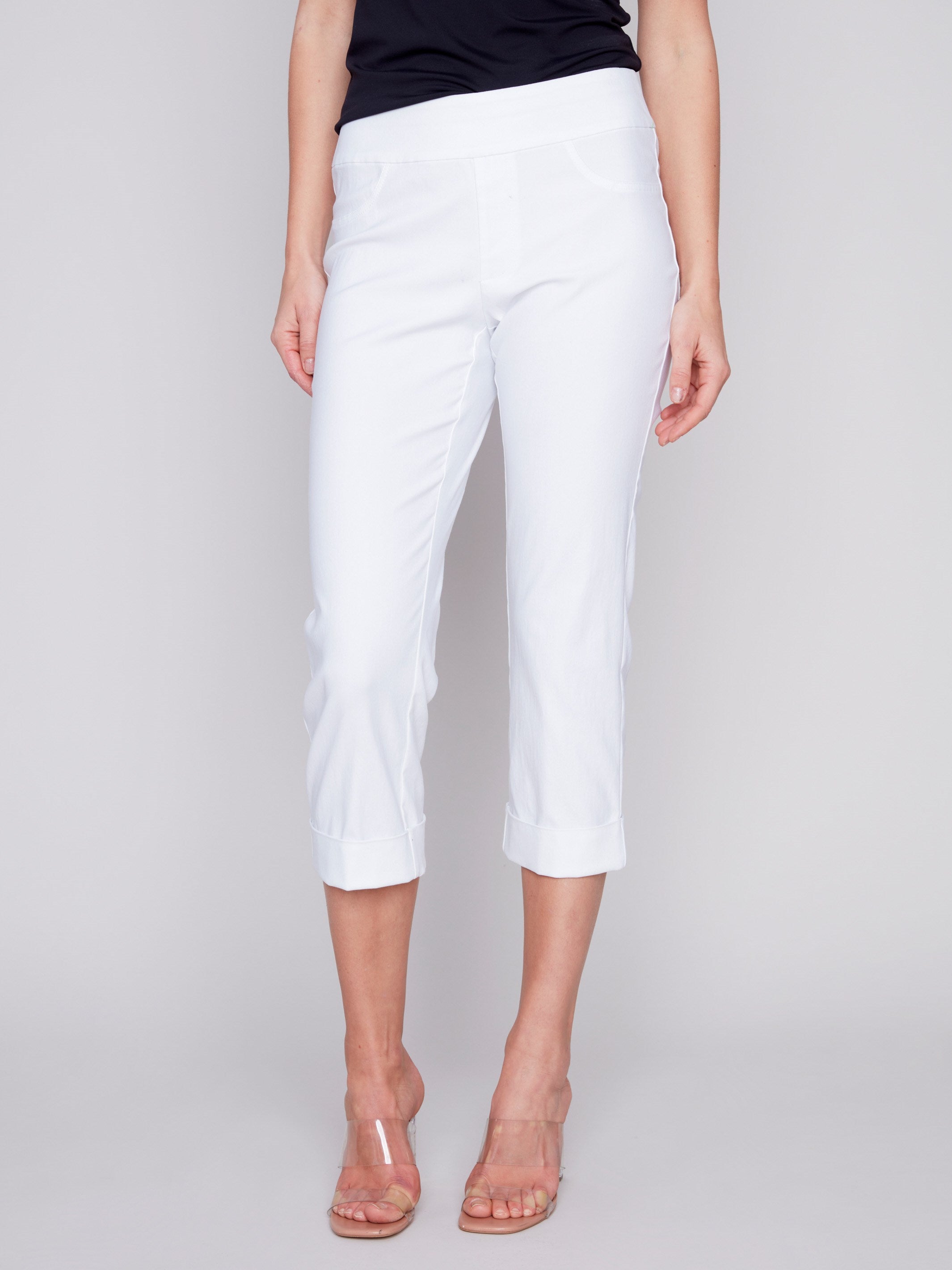 Buy Wemyc Nylon Women's Ankle Length Capri Pant Slip with Snip a Length -  Color White (XS) at Amazon.in